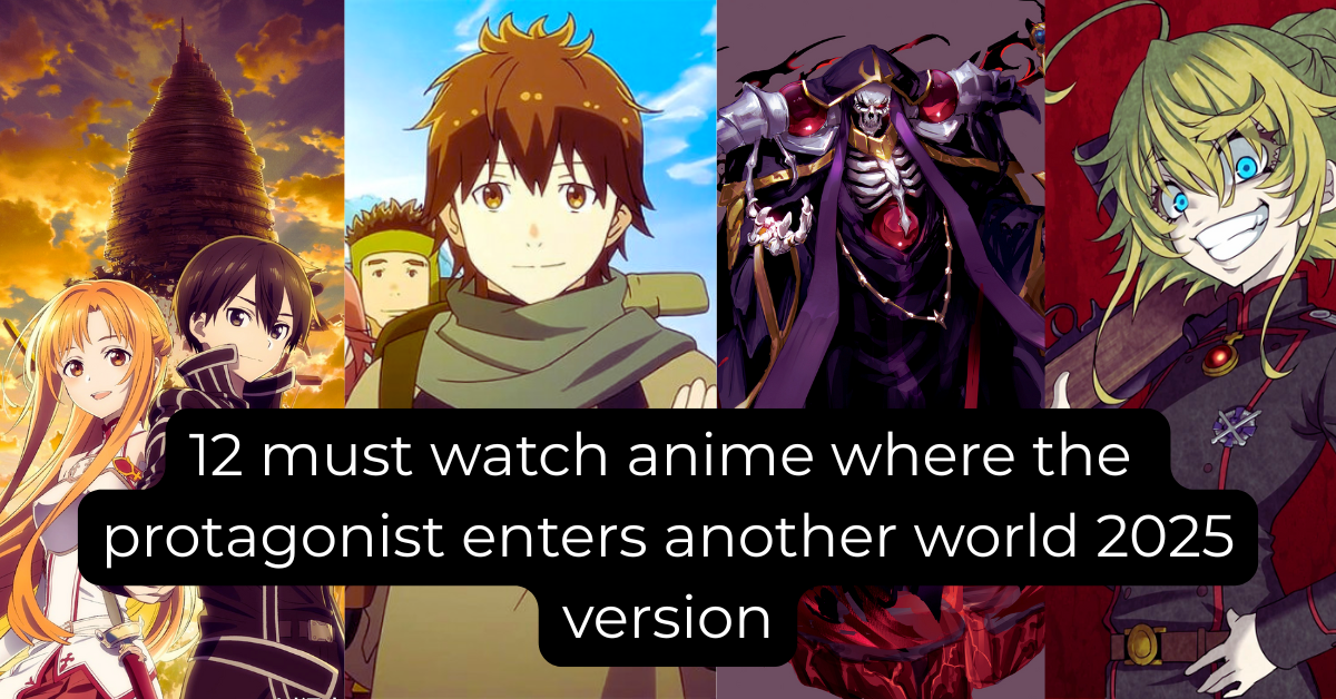 12 must watch anime where the protagonist enters another world 2025 version